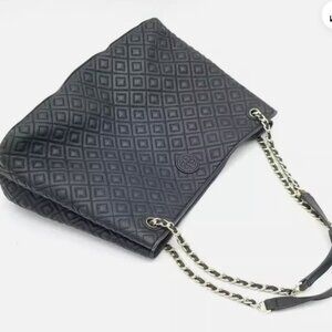 Tory Burch Black Diamond Quilted Shoulder Bag